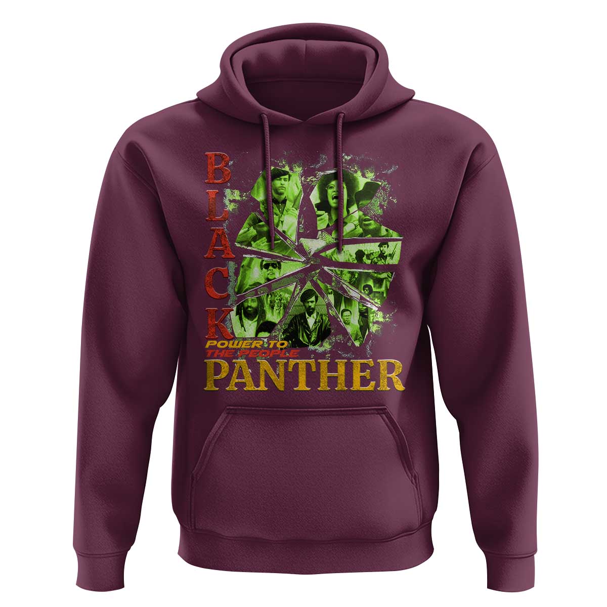 Vintage Black Panther Party Hoodie Newton Seale Shakur Black History Month Juneteenth - Wonder Print Shop