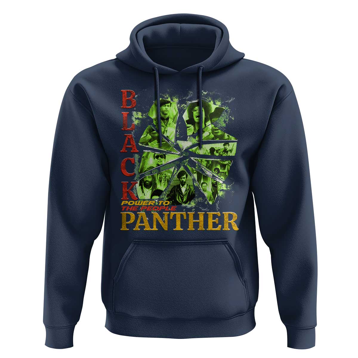 Vintage Black Panther Party Hoodie Newton Seale Shakur Black History Month Juneteenth - Wonder Print Shop