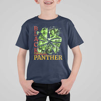 Vintage Black Panther Party T Shirt For Kid Newton Seale Shakur Black History Month Juneteenth - Wonder Print Shop