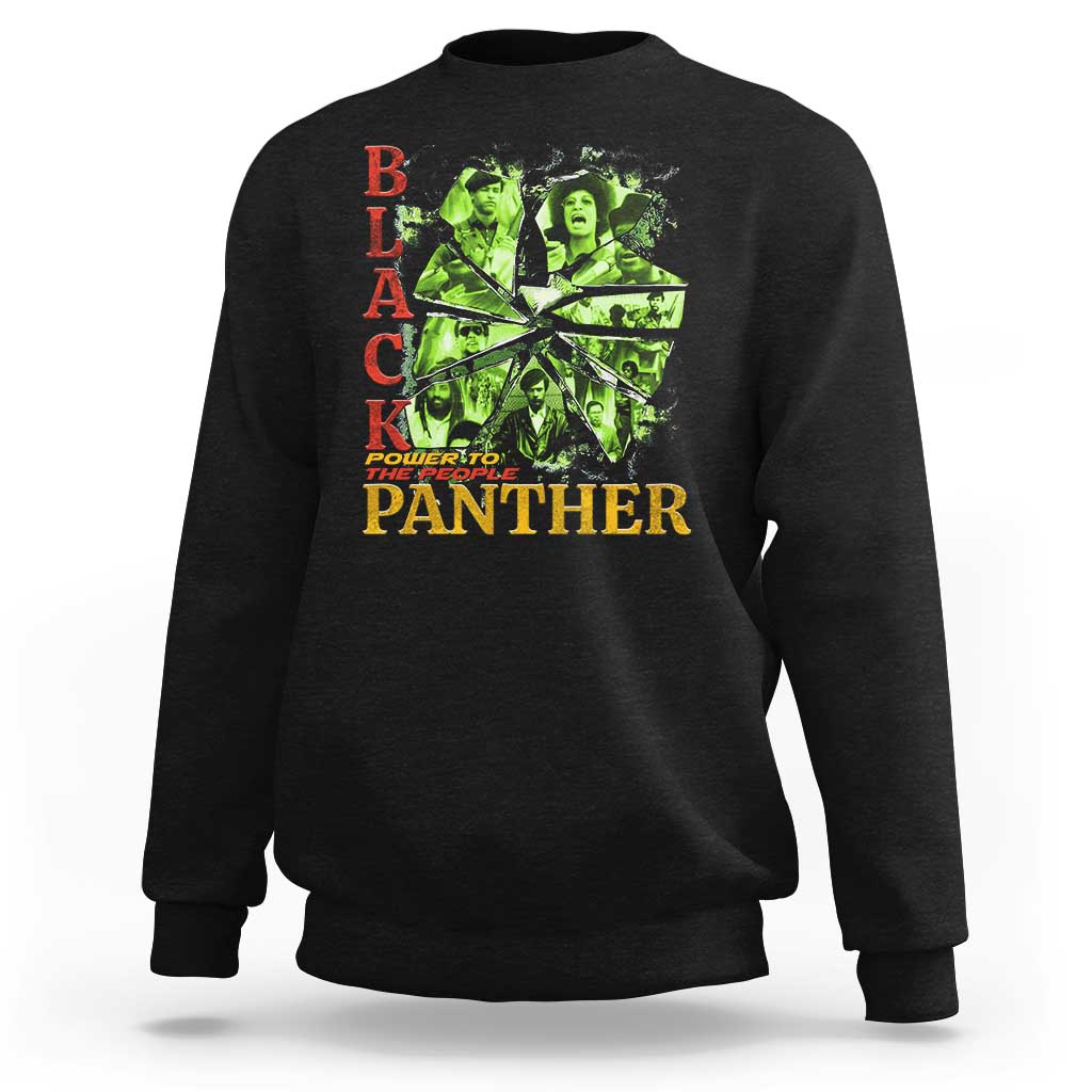 Vintage Black Panther Party Sweatshirt Newton Seale Shakur Black History Month Juneteenth - Wonder Print Shop