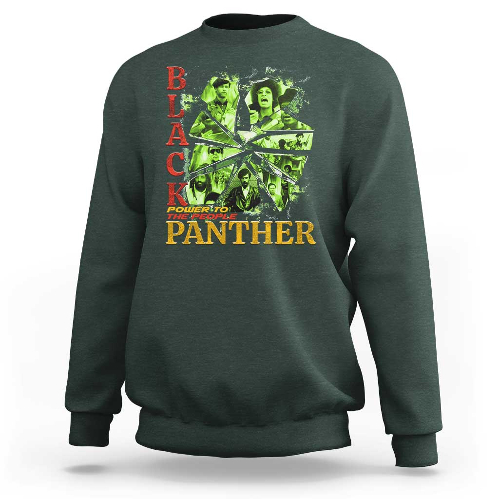 Vintage Black Panther Party Sweatshirt Newton Seale Shakur Black History Month Juneteenth - Wonder Print Shop