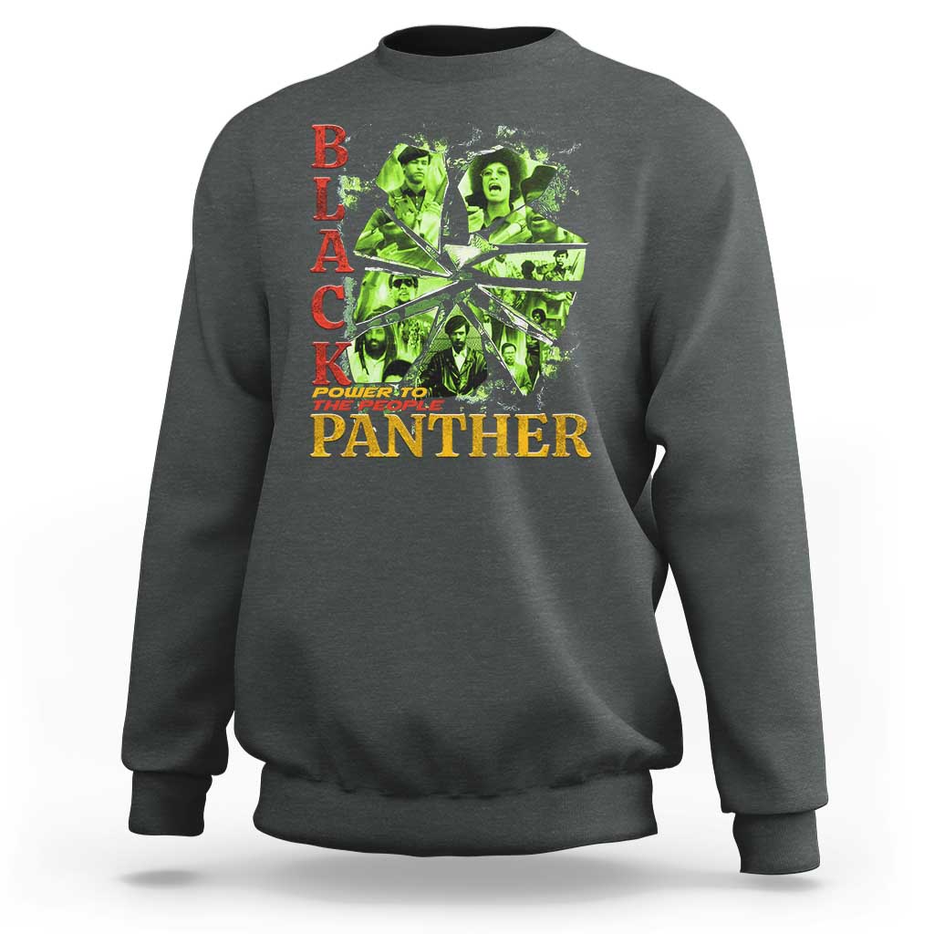 Vintage Black Panther Party Sweatshirt Newton Seale Shakur Black History Month Juneteenth - Wonder Print Shop