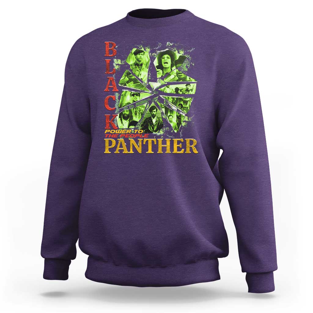 Vintage Black Panther Party Sweatshirt Newton Seale Shakur Black History Month Juneteenth - Wonder Print Shop