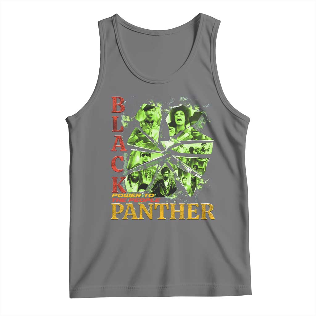 Vintage Black Panther Party Tank Top Newton Seale Shakur Black History Month Juneteenth - Wonder Print Shop