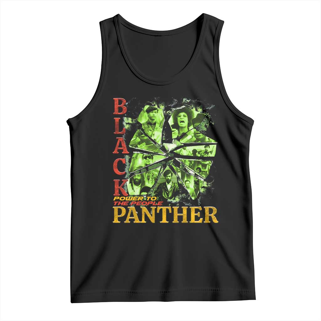 Vintage Black Panther Party Tank Top Newton Seale Shakur Black History Month Juneteenth - Wonder Print Shop