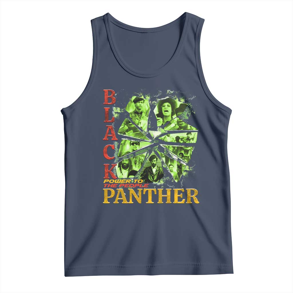 Vintage Black Panther Party Tank Top Newton Seale Shakur Black History Month Juneteenth - Wonder Print Shop