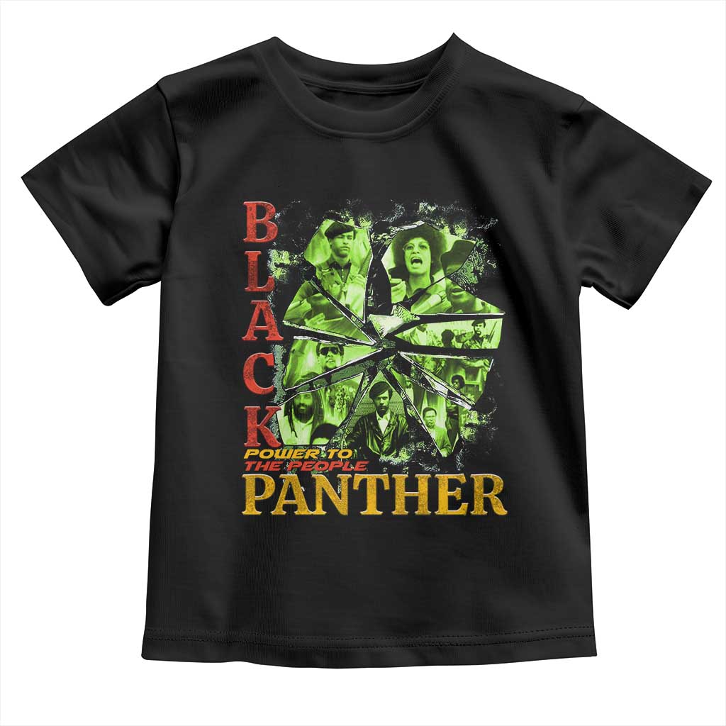 Vintage Black Panther Party Toddler T Shirt Newton Seale Shakur Black History Month Juneteenth - Wonder Print Shop