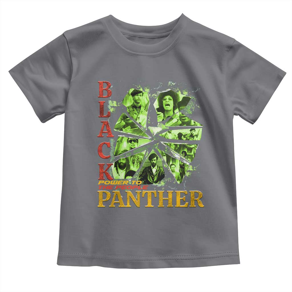 Vintage Black Panther Party Toddler T Shirt Newton Seale Shakur Black History Month Juneteenth - Wonder Print Shop