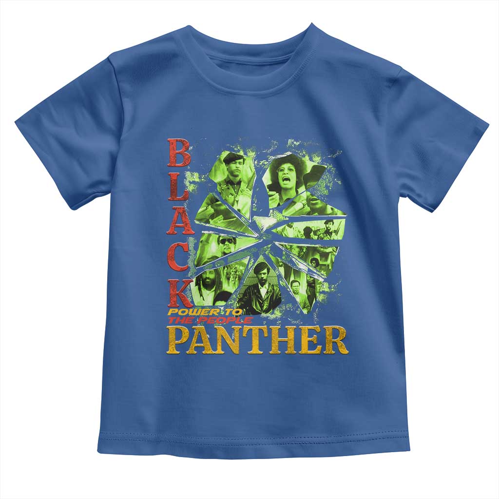 Vintage Black Panther Party Toddler T Shirt Newton Seale Shakur Black History Month Juneteenth - Wonder Print Shop