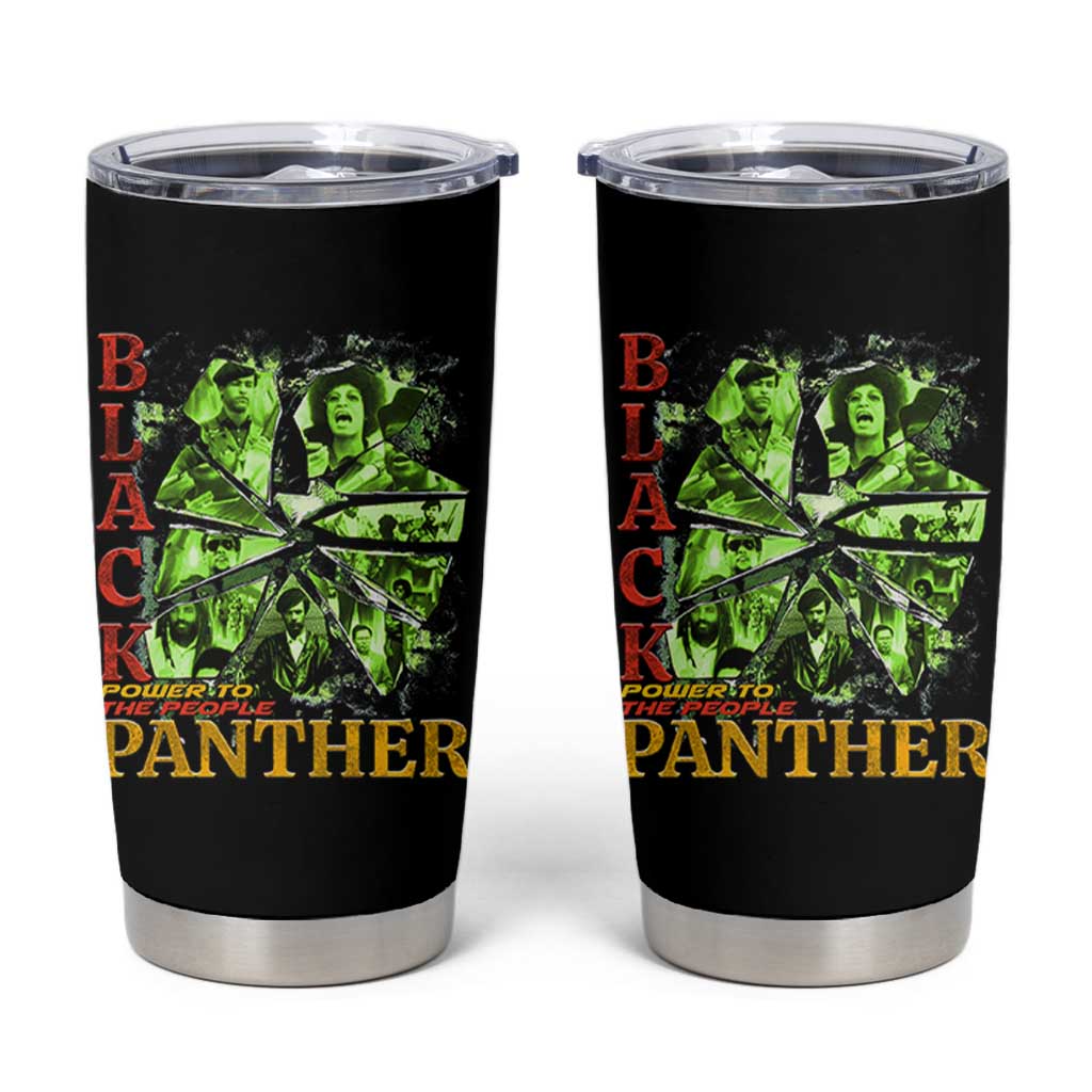 Vintage Black Panther Party Tumbler Cup Newton Seale Shakur Black History Month Juneteenth - Wonder Print Shop