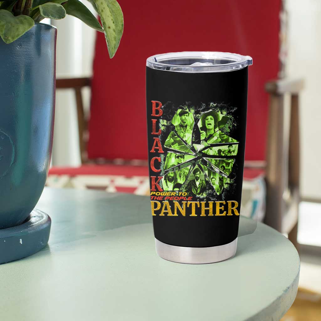 Vintage Black Panther Party Tumbler Cup Newton Seale Shakur Black History Month Juneteenth - Wonder Print Shop