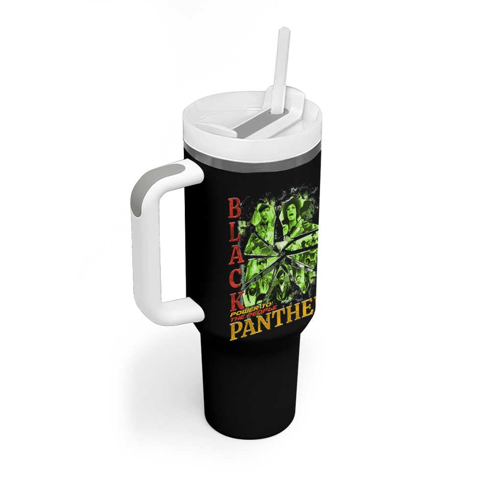 Vintage Black Panther Party Tumbler With Handle Newton Seale Shakur Black History Month Juneteenth - Wonder Print Shop