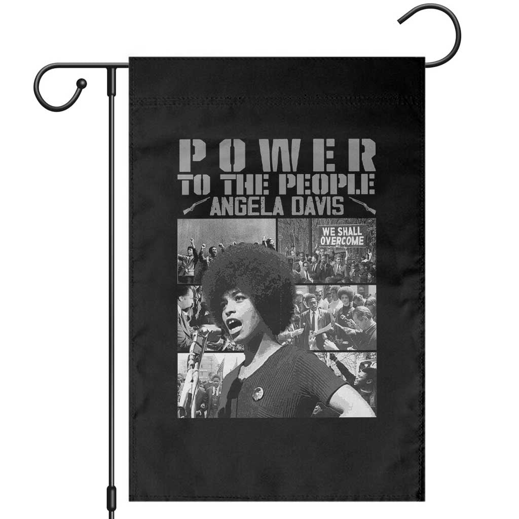 Power To The People Garden Flag Black History Angela Davis Black Panther Party - Wonder Print Shop