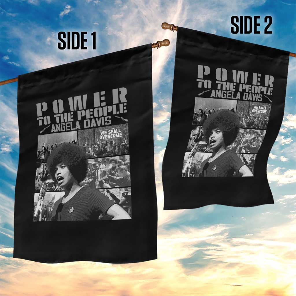 Power To The People Garden Flag Black History Angela Davis Black Panther Party - Wonder Print Shop