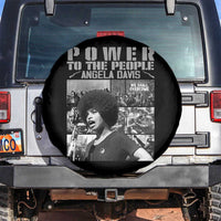 Power To The People Spare Tire Cover Black History Angela Davis Black Panther Party - Wonder Print Shop
