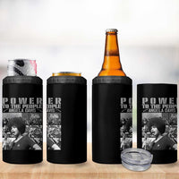 Power To The People 4 in 1 Can Cooler Tumbler Black History Angela Davis Black Panther Party - Wonder Print Shop