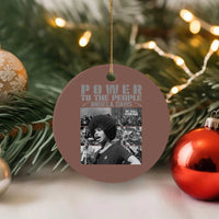 Power To The People Ceramic Ornament Black History Angela Davis Black Panther Party - Wonder Print Shop