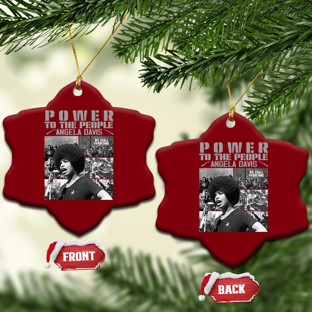 Power To The People Ceramic Ornament Black History Angela Davis Black Panther Party - Wonder Print Shop