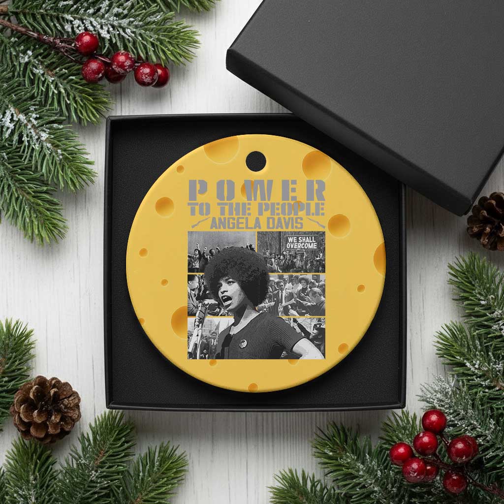 Power To The People Ceramic Ornament Black History Angela Davis Black Panther Party - Wonder Print Shop