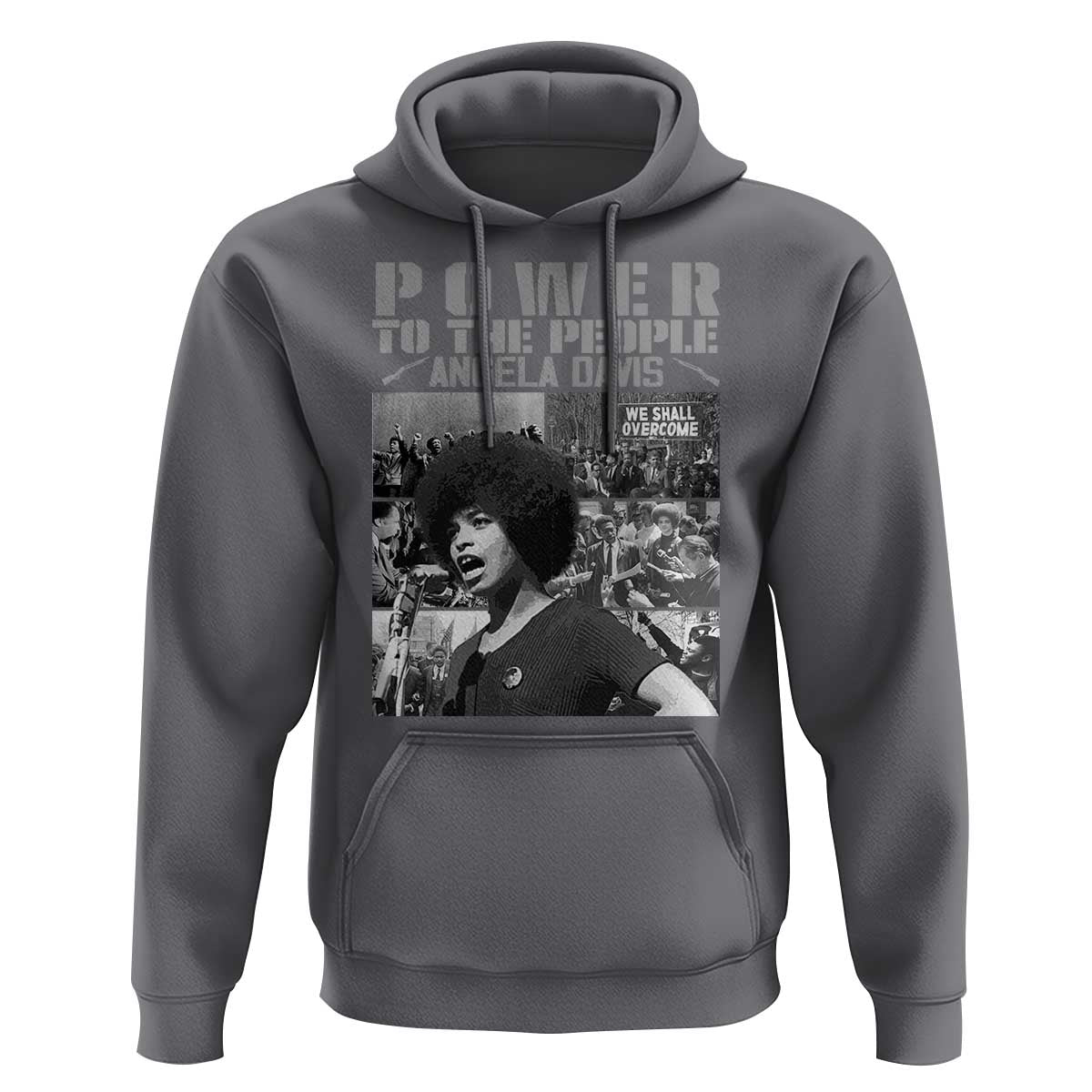 Power To The People Hoodie Black History Angela Davis Black Panther Party - Wonder Print Shop