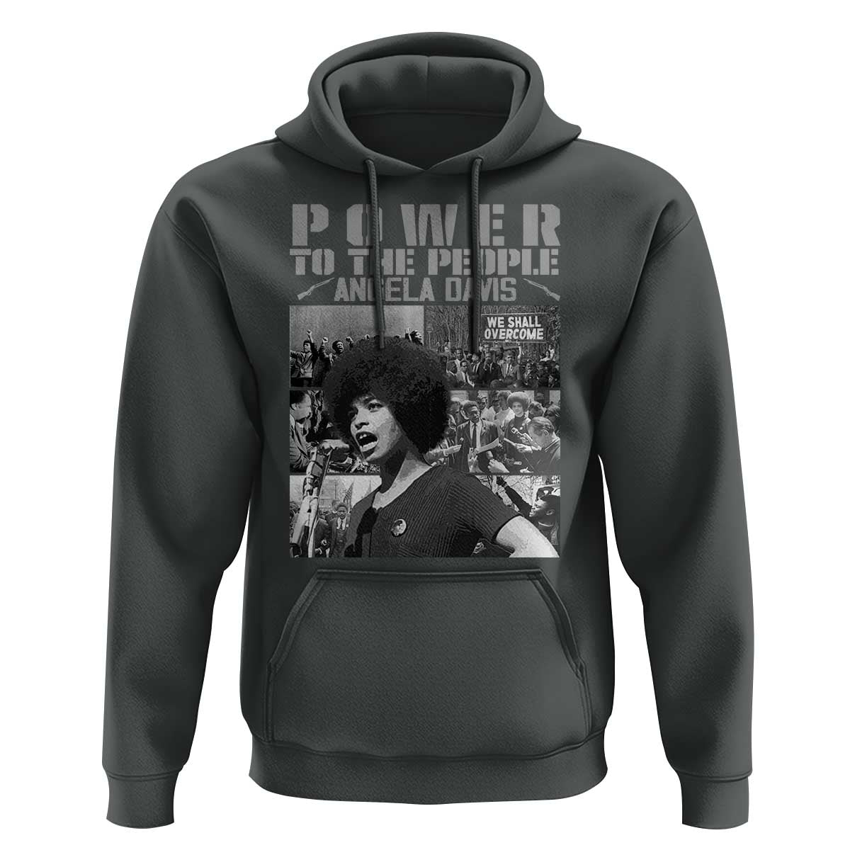 Power To The People Hoodie Black History Angela Davis Black Panther Party - Wonder Print Shop