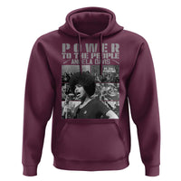 Power To The People Hoodie Black History Angela Davis Black Panther Party - Wonder Print Shop