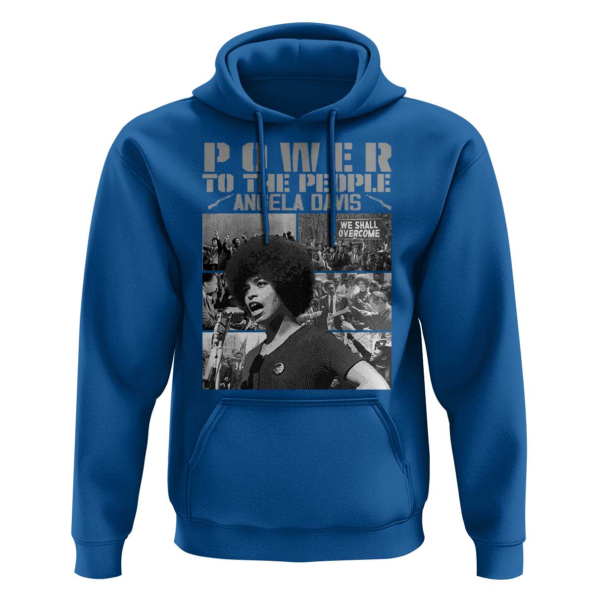 Power To The People Hoodie Black History Angela Davis Black Panther Party - Wonder Print Shop