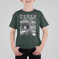 Power To The People T Shirt For Kid Black History Angela Davis Black Panther Party - Wonder Print Shop