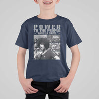 Power To The People T Shirt For Kid Black History Angela Davis Black Panther Party - Wonder Print Shop