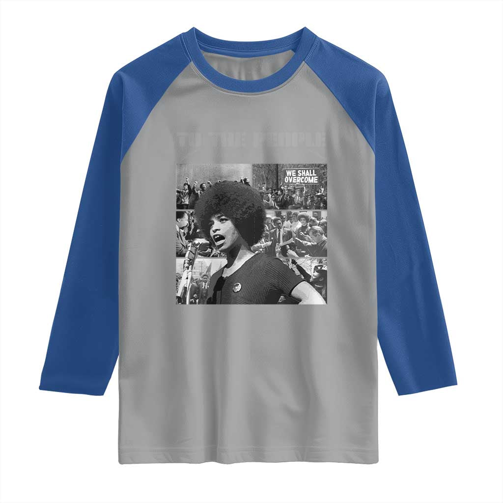 Power To The People Raglan Shirt Black History Angela Davis Black Panther Party - Wonder Print Shop