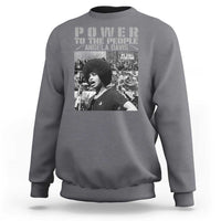 Power To The People Sweatshirt Black History Angela Davis Black Panther Party - Wonder Print Shop