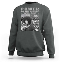 Power To The People Sweatshirt Black History Angela Davis Black Panther Party - Wonder Print Shop
