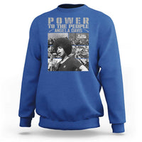 Power To The People Sweatshirt Black History Angela Davis Black Panther Party - Wonder Print Shop
