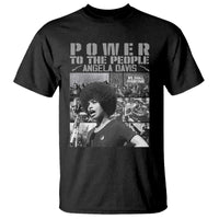 Power To The People T Shirt Black History Angela Davis Black Panther Party - Wonder Print Shop
