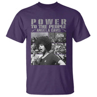 Power To The People T Shirt Black History Angela Davis Black Panther Party - Wonder Print Shop