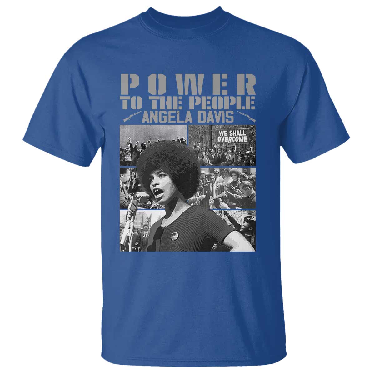 Power To The People T Shirt Black History Angela Davis Black Panther Party - Wonder Print Shop