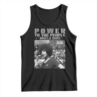 Power To The People Tank Top Black History Angela Davis Black Panther Party - Wonder Print Shop