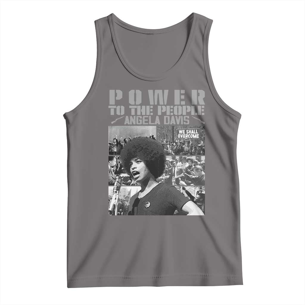 Power To The People Tank Top Black History Angela Davis Black Panther Party - Wonder Print Shop