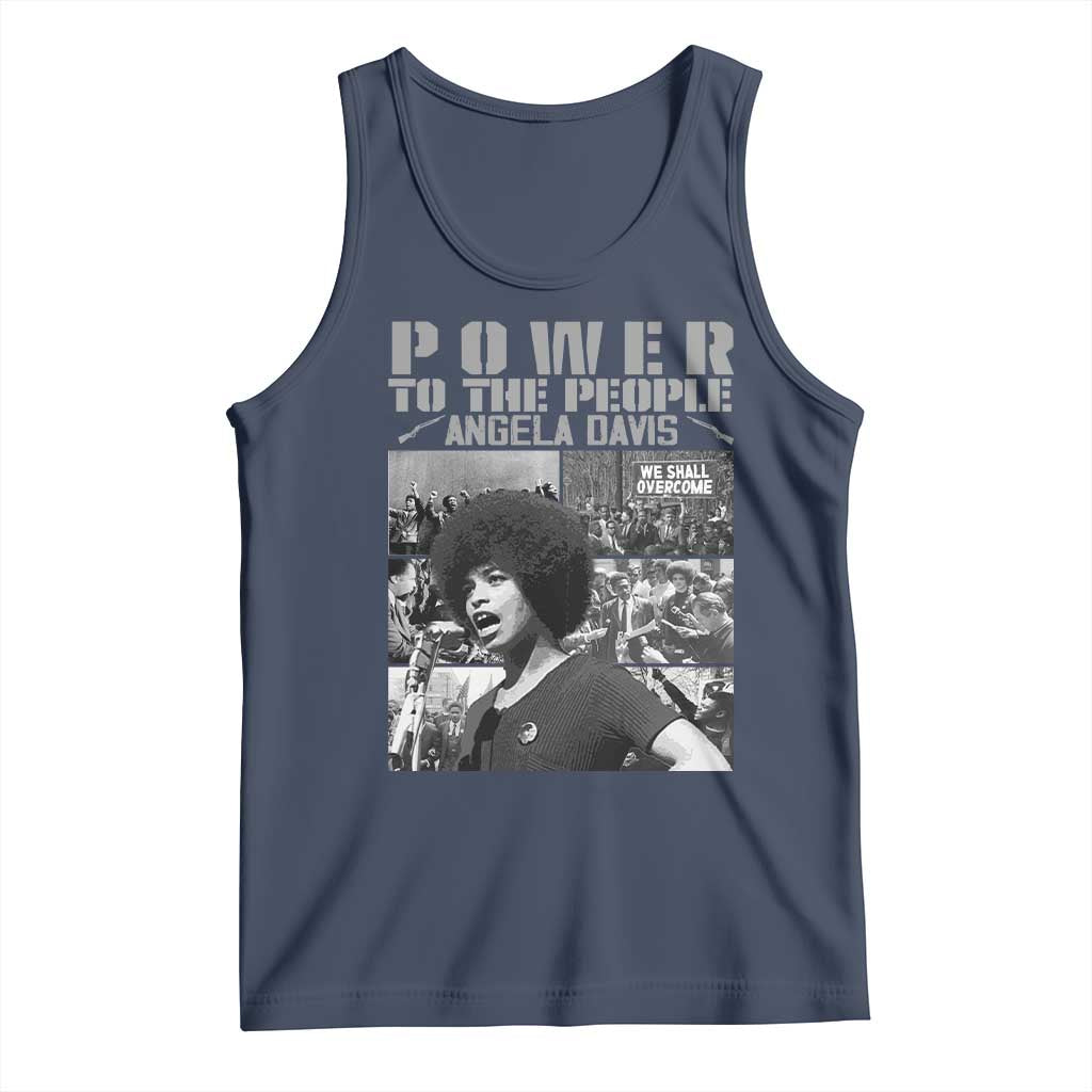 Power To The People Tank Top Black History Angela Davis Black Panther Party - Wonder Print Shop