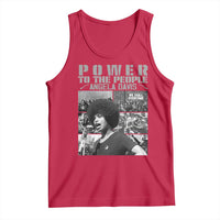Power To The People Tank Top Black History Angela Davis Black Panther Party - Wonder Print Shop