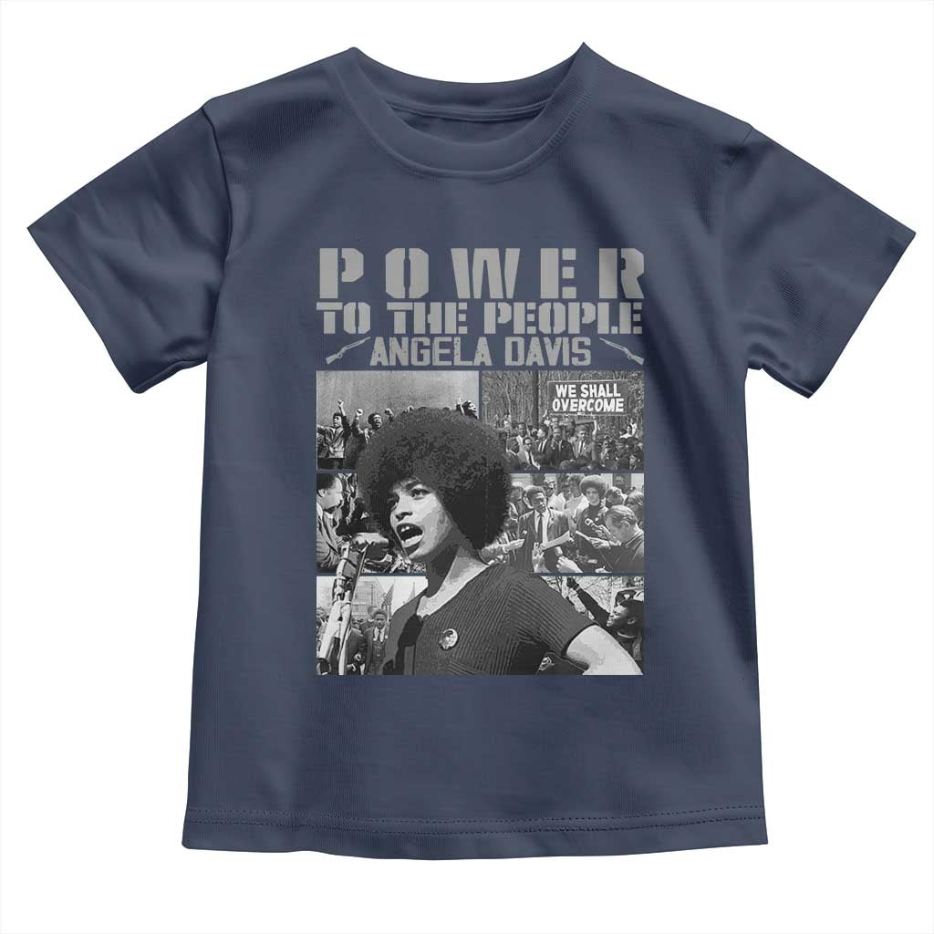 Power To The People Toddler T Shirt Black History Angela Davis Black Panther Party - Wonder Print Shop