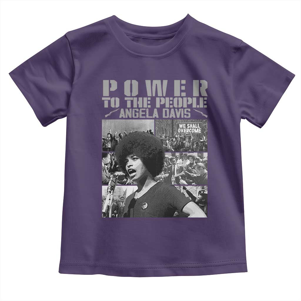 Power To The People Toddler T Shirt Black History Angela Davis Black Panther Party - Wonder Print Shop