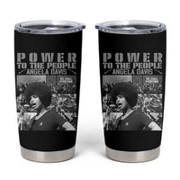 Power To The People Tumbler Cup Black History Angela Davis Black Panther Party - Wonder Print Shop