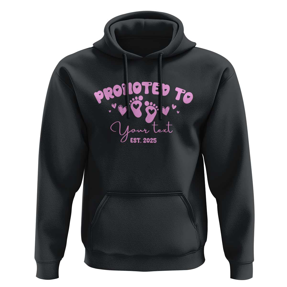 Personalized Gender Reveal Hoodie Custom Text Baby Girl Reveal Pink Family Matching