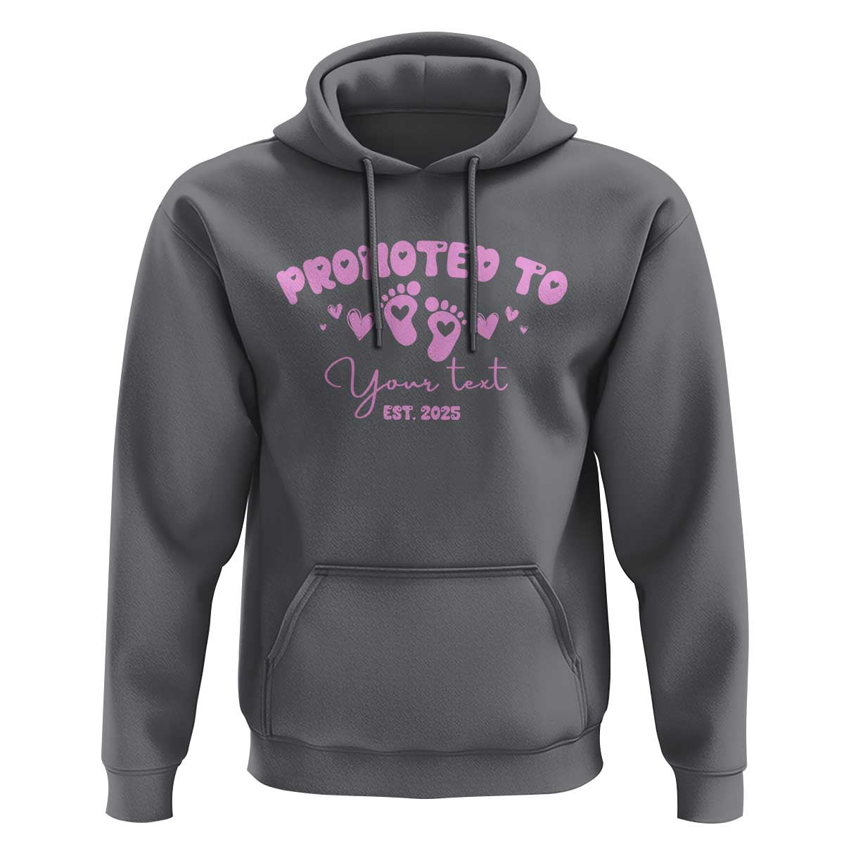 Personalized Gender Reveal Hoodie Custom Text Baby Girl Reveal Pink Family Matching