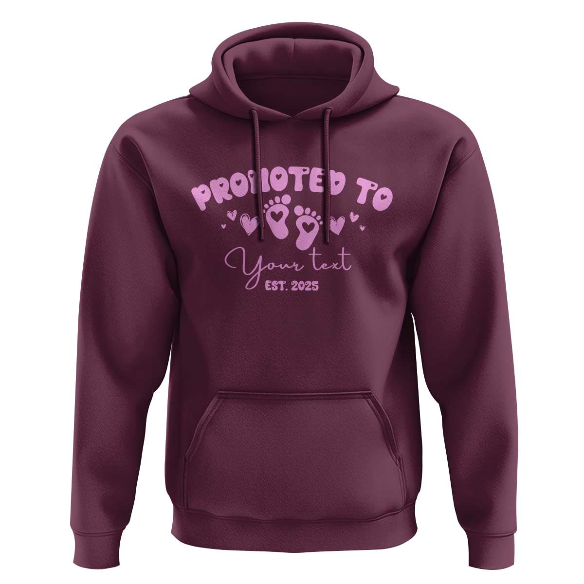 Personalized Gender Reveal Hoodie Custom Text Baby Girl Reveal Pink Family Matching