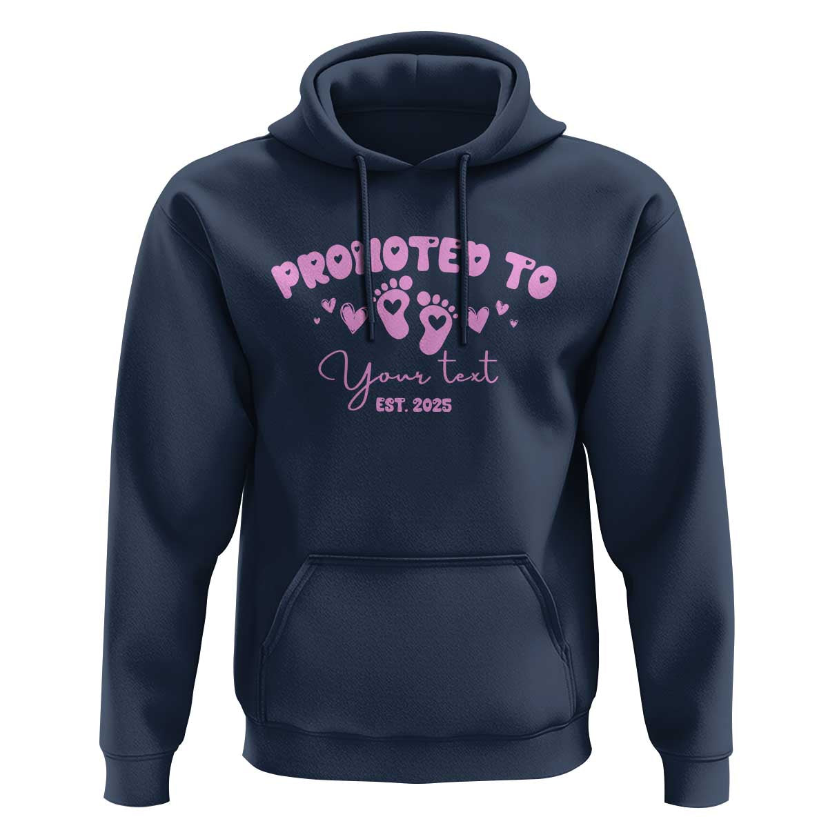 Personalized Gender Reveal Hoodie Custom Text Baby Girl Reveal Pink Family Matching
