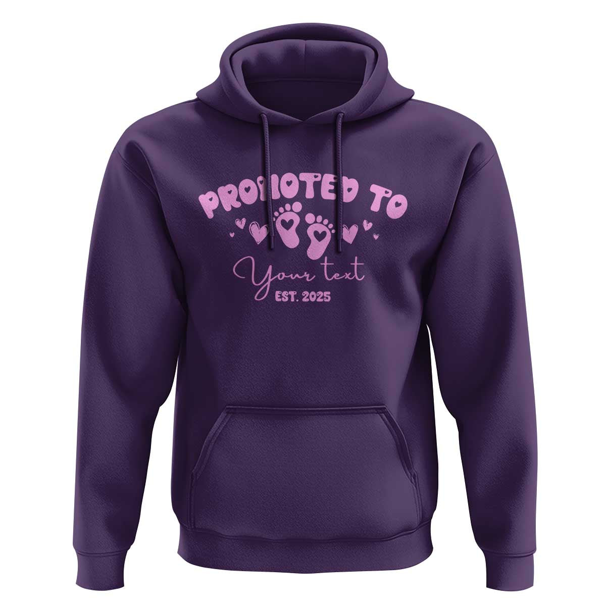 Personalized Gender Reveal Hoodie Custom Text Baby Girl Reveal Pink Family Matching