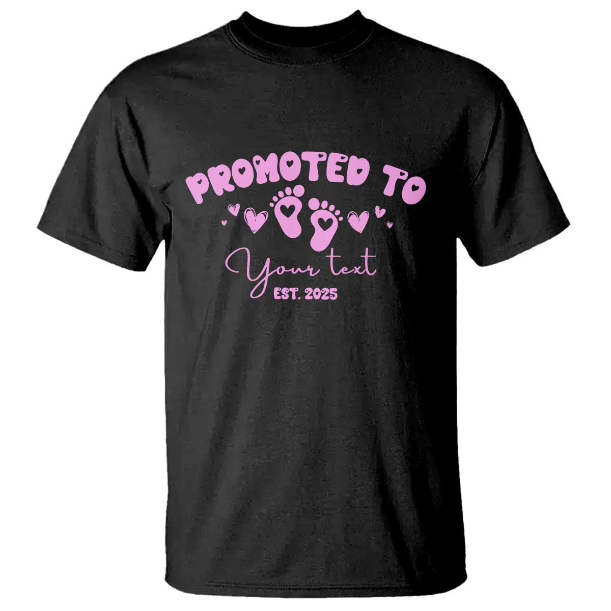 Personalized Gender Reveal T Shirt Custom Text Baby Girl Reveal Pink Family Matching