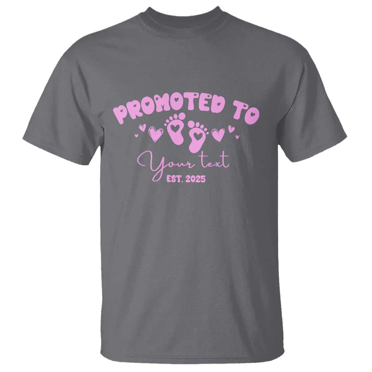 Personalized Gender Reveal T Shirt Custom Text Baby Girl Reveal Pink Family Matching